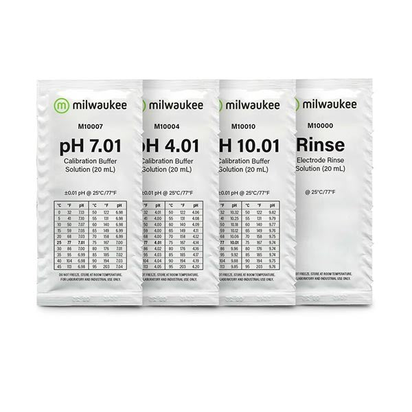 Líquidos de calibración Ph y EC Milwaukee - Líquidos calibradores y almacenamiento | Grow Industry