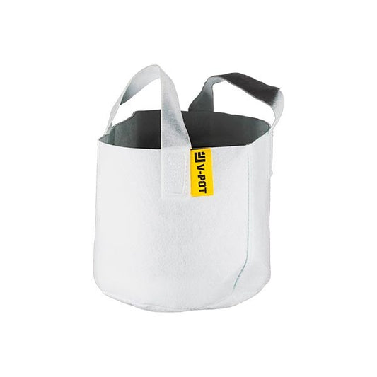 Weiße Stoff-Blumentöpfe V-Pot - GrowTarraco Distribuciones SLU