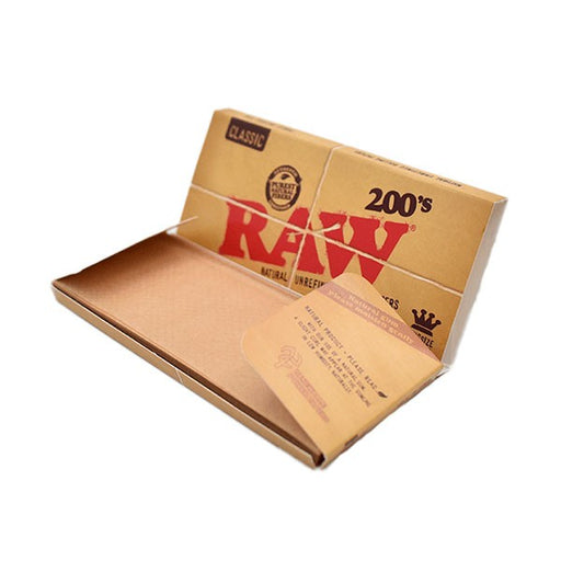 RAW 200'S King Size: Papel para liar 200 unidades