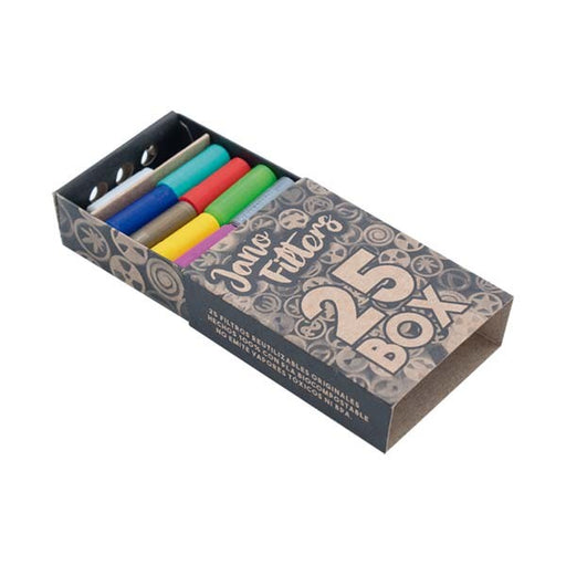 Original Box 25 de Jano Filters: Caja de 25 boquillas de plástico para fumar