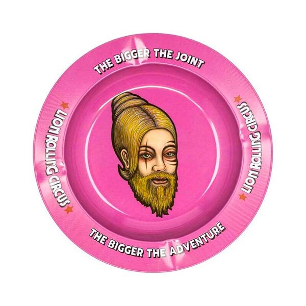 Cenicero Lion Rolling Circus; Color Rosa