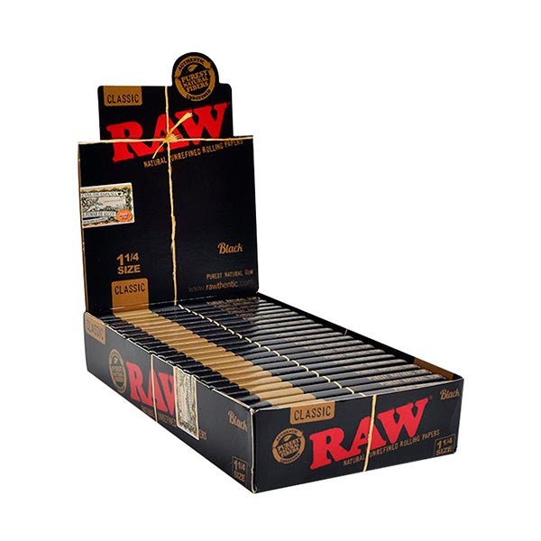 Rolling Paper 1. 1/4 Black RAW - View 2 | Grow Industry
