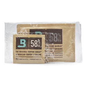 Boveda 58%, paquete regulador de humedad 58% para conservación y curado de cosecha indoor