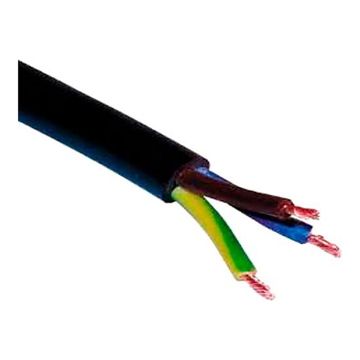 Cable Manguera 3x2,5mm², Cable eléctrico flexible de potencia por metro para instalaciones indoor