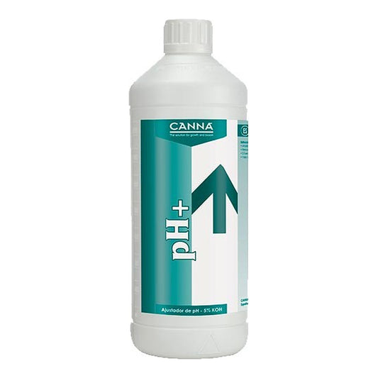 Canna pH+, regulador de pH para subir el pH del agua de riego en cultivos hidropónicos y en tierra