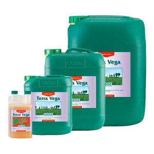 Canna Terra Vega, fertilizante base de crecimiento para cultivo en tierra con alta concentración
