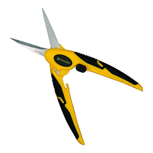 Evocrop V-Cut Tijera Profesional, Tijera de cosecha con muelle y mango ergonómico para indoor