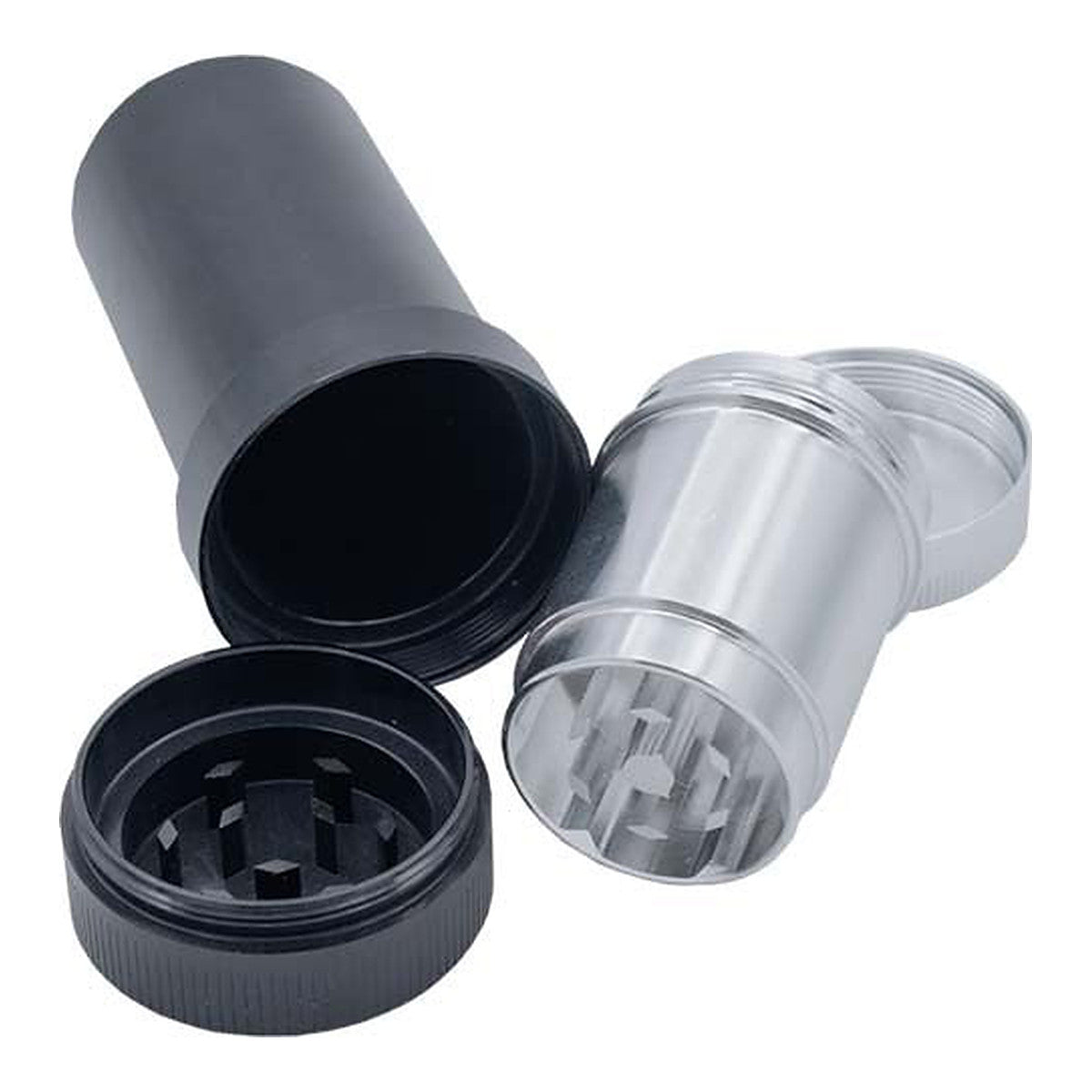 Grinder Con Depósito, molinillo de hierbas 4 partes con compartimento para polen