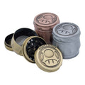 Grinder Vintage, trituradora con diseño retro y recogedor de polen para uso diario