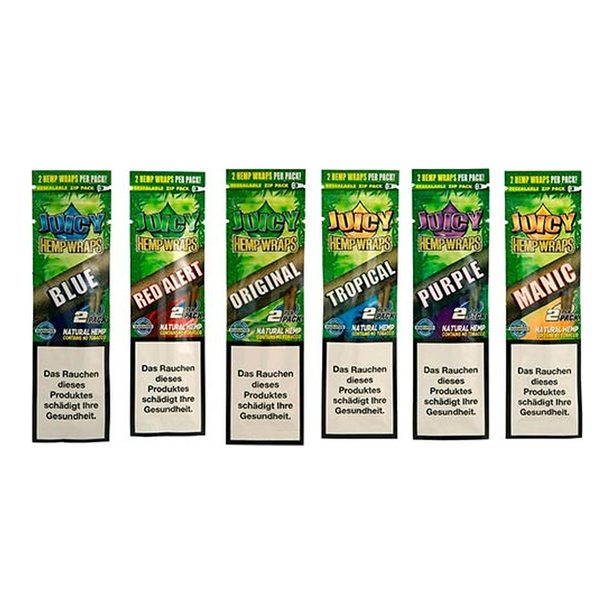 Juicy Jay Hemp Wraps Blunts, hojas de cáñamo aromatizadas para liar Blunts sin tabaco