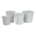 White PVC flower pots - Flower pots | Grow Industry