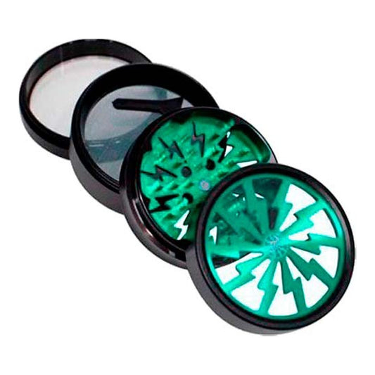 Master Grinder, trituradora de aluminio con 4 compartimentos y recogedor de polen para uso diario
