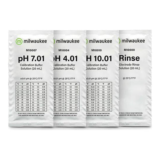 Milwaukee Líquidos de Calibración pH y EC, soluciones calibradoras para medidores de cultivo