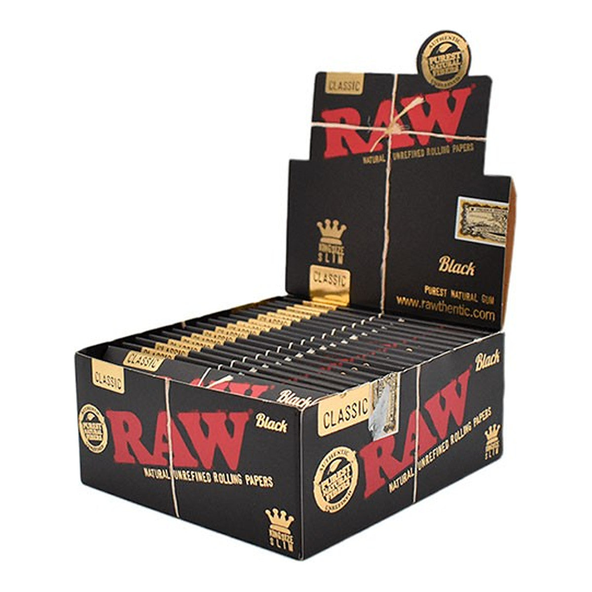 Papier à rouler RAW noir King Size - Vue 3 | Développer l’industrie