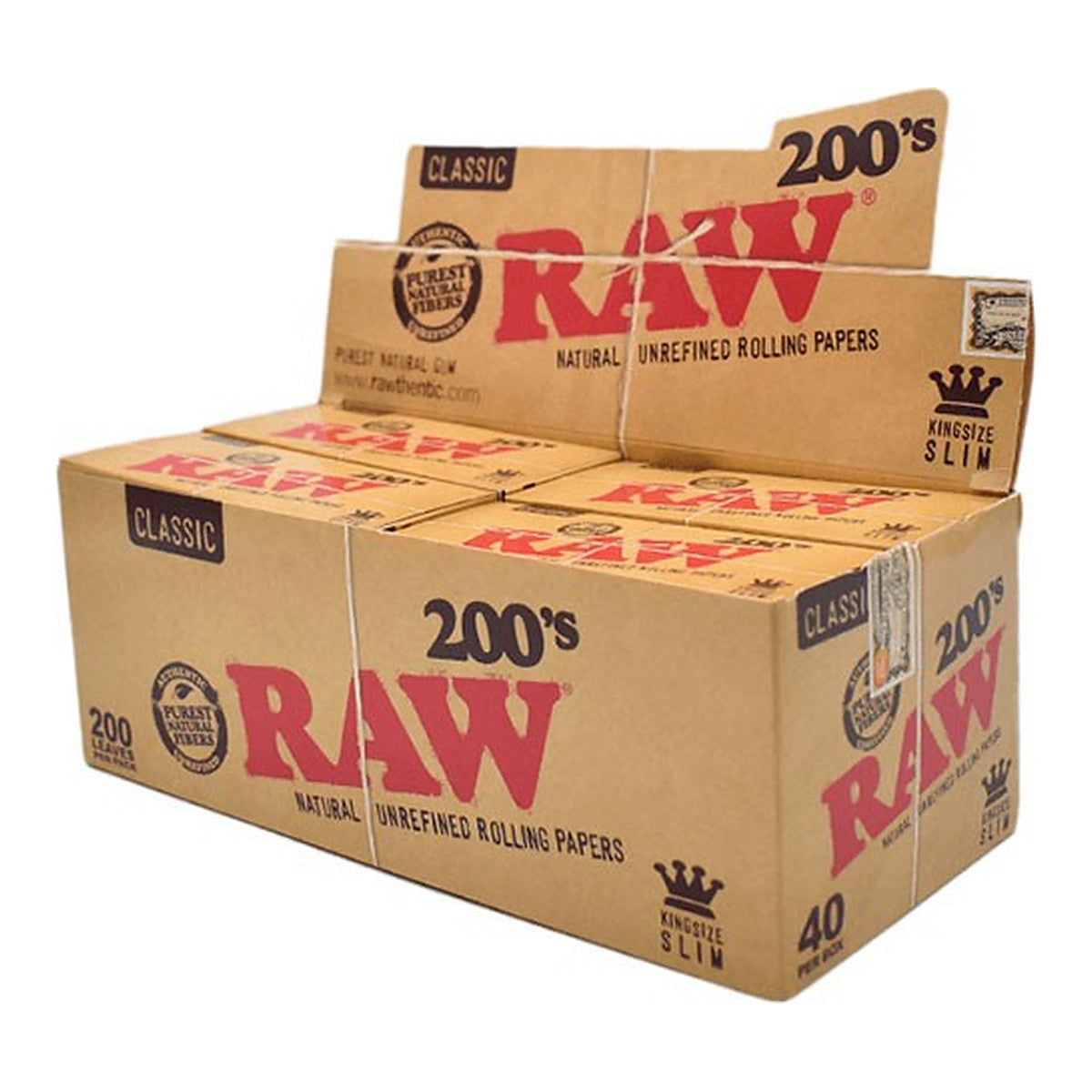 Papier à rouler RAW King Size 200'S - Vue 3 | Développer l’industrie