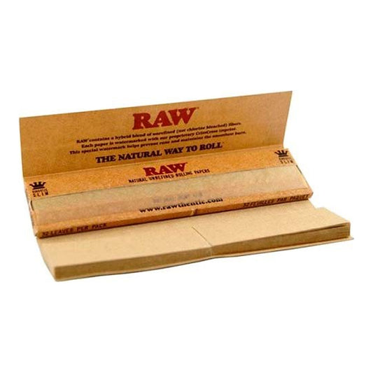 RAW Connoisseur King Size Slim Papel de Fumar con Tips, Papel ultrafino con filtros incluidos