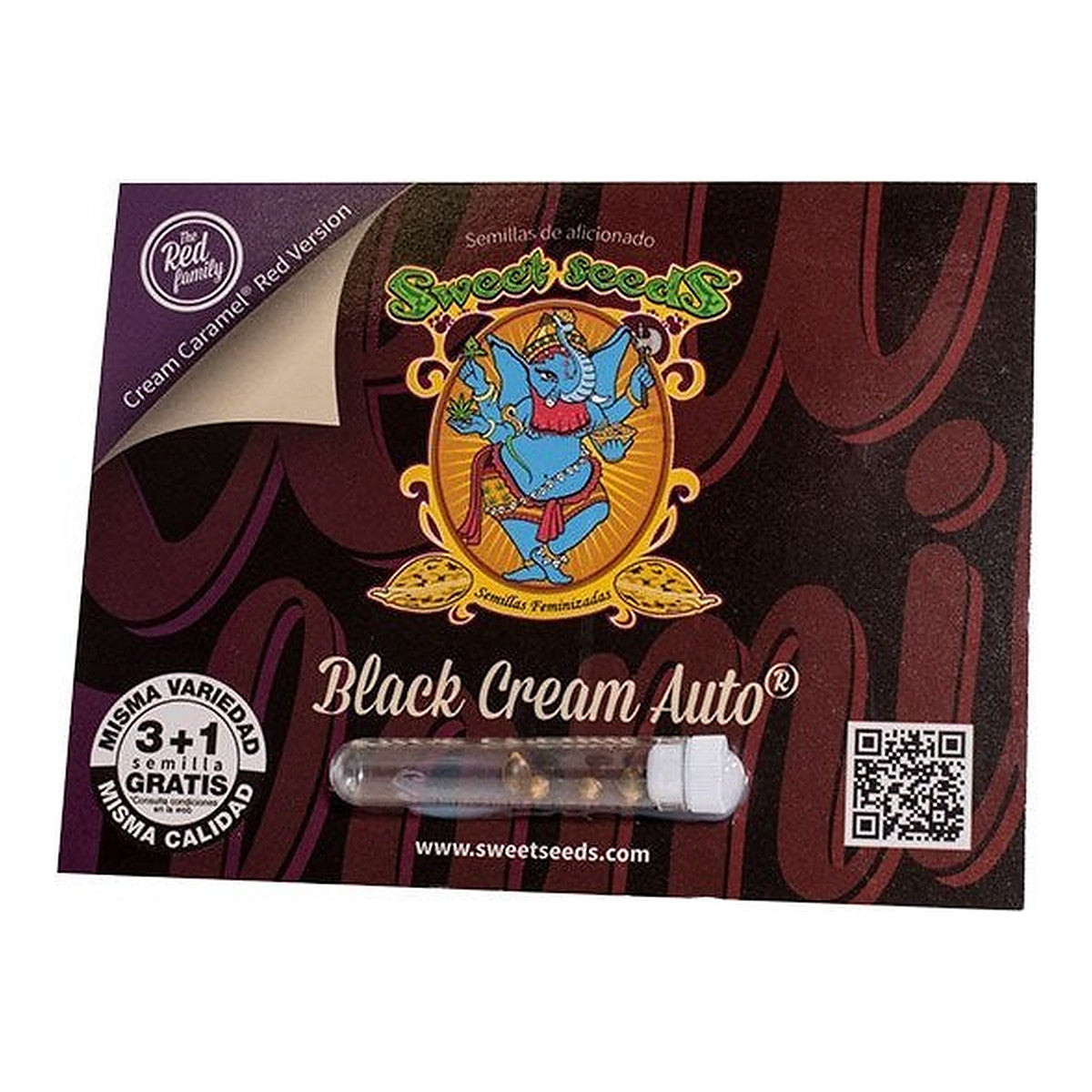 Sweet Seeds Black Cream Auto, semillas de cannabis autoflorecientes con aroma dulce y cremoso