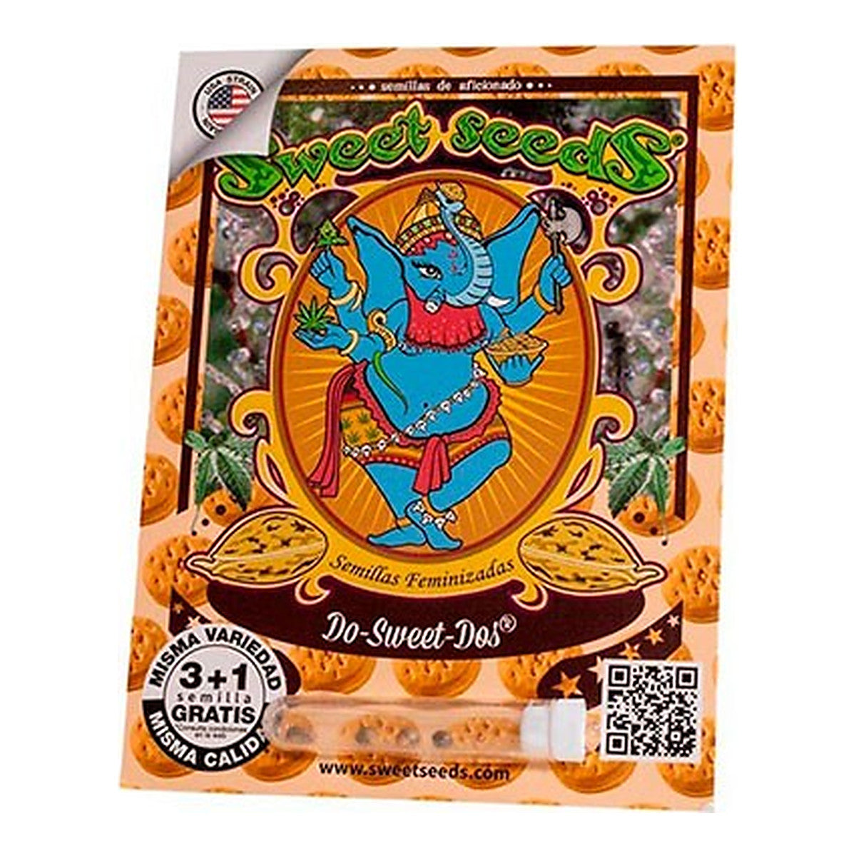 Sweet Seeds Do-Sweet-Dos, semillas de cannabis feminizadas de la familia cookies con aroma dulce