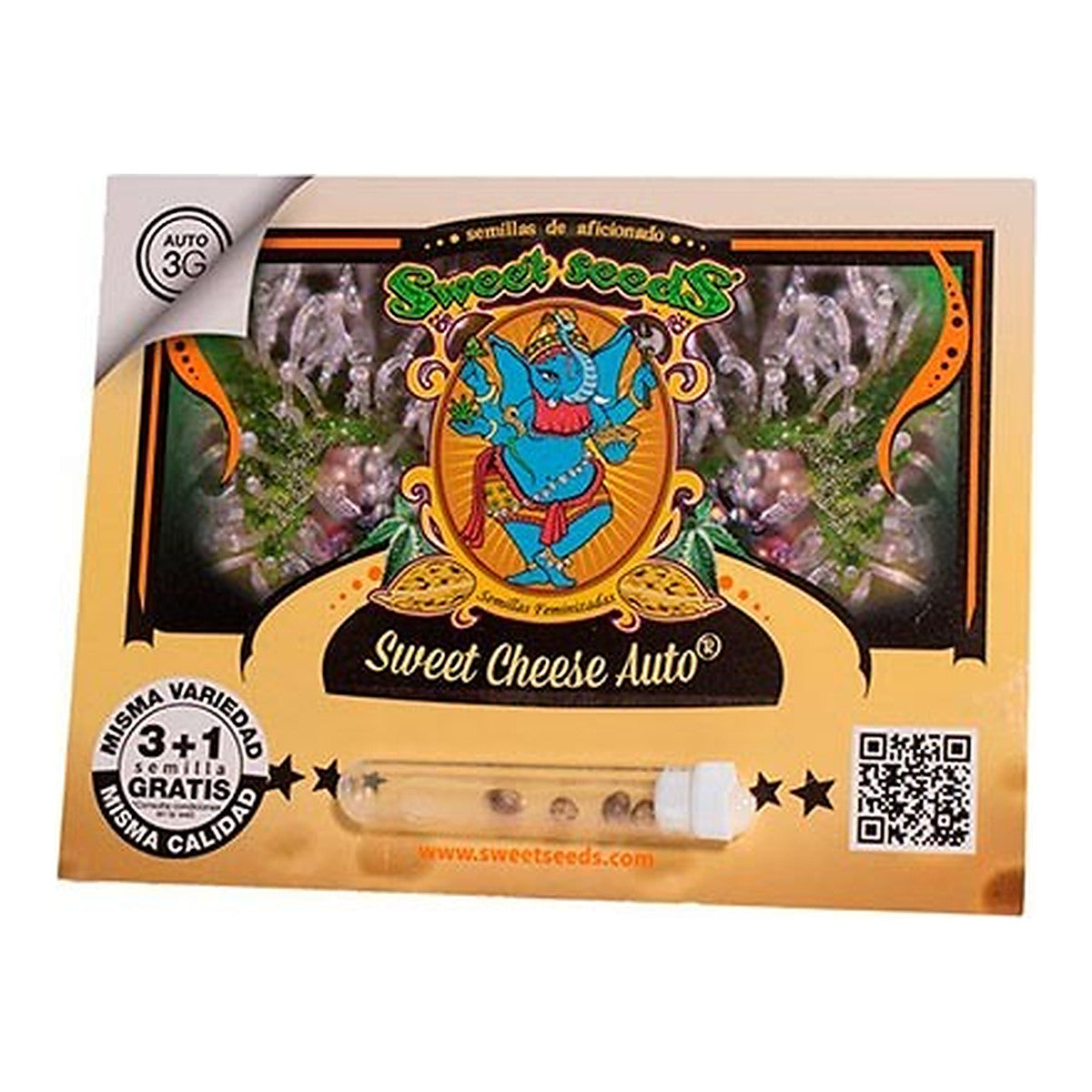 Sweet Seeds Sweet Cheese Auto, semillas de cannabis autoflorecientes con aroma a queso