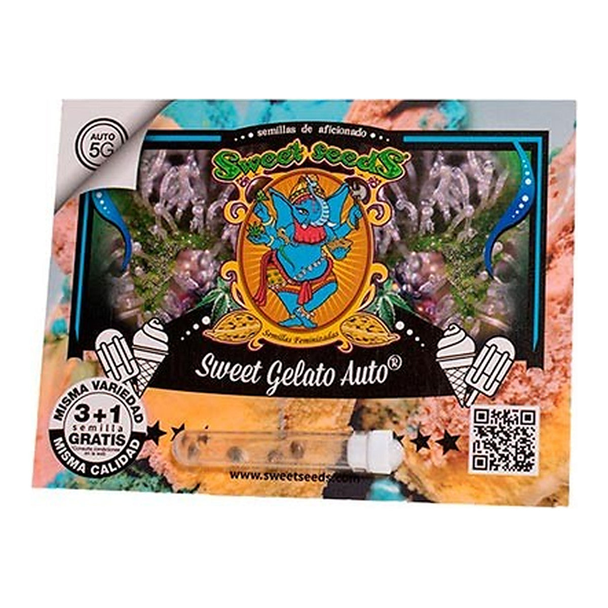 Sweet Seeds Sweet Gelato Auto, semillas de cannabis autoflorecientes con aroma a Gelato