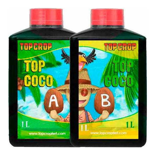 Top Crop Top Coco A+B, fertilizante base bicomponente para cultivo en Coco